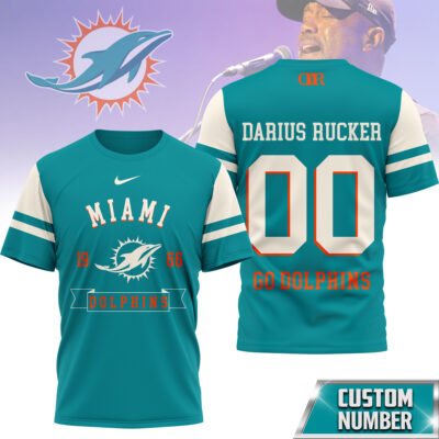 Miami Dolphins | Premium NFL Darius Rucker Fan 3D Shirt