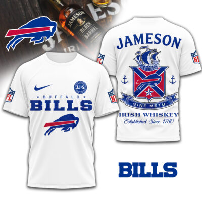 Buffalo Bills | Premium NFL Jameson Irish Whiskey 3D Shirt