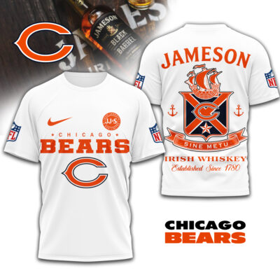 Chicago Bears | Premium NFL Jameson Irish Whiskey 3D Shirt