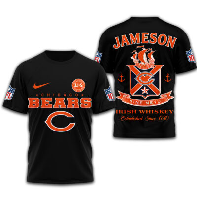 Alternative view of Chicago Bears | Premium NFL Jameson Irish Whiskey 3D Shirt