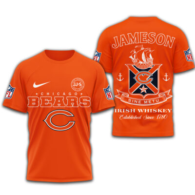 Chicago Bears | Premium NFL Jameson Irish Whiskey 3D Shirt