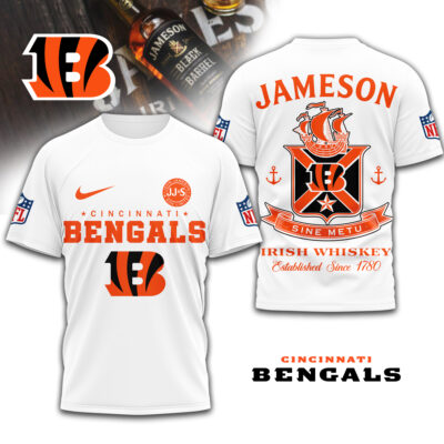 Cincinnati Bengals | Premium NFL Jameson Irish Whiskey 3D Shirt
