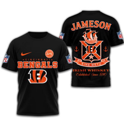 Cincinnati Bengals | Premium NFL Jameson Irish Whiskey 3D Shirt