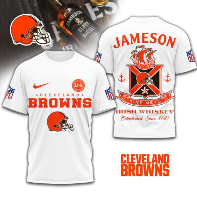 Cleveland Browns | Premium NFL Jameson Irish Whiskey 3D Shirt