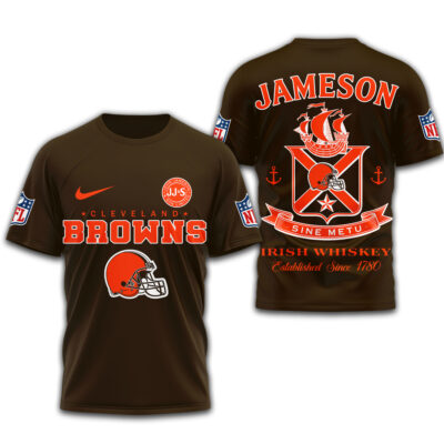 Cleveland Browns | Premium NFL Jameson Irish Whiskey 3D Shirt