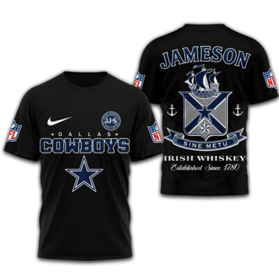 Alternative view of Dallas Cowboys | Premium NFL Jameson Irish Whiskey 3D Shirt