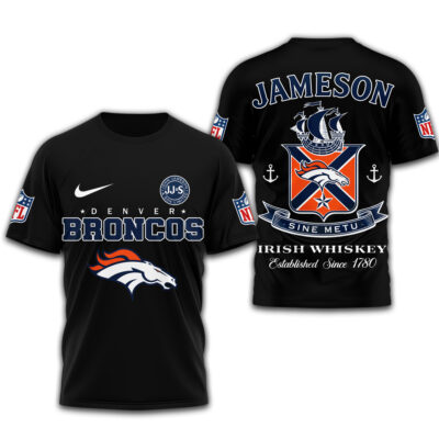 Denver Broncos | Premium NFL Jameson Irish Whiskey 3D Shirt