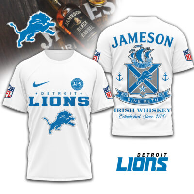 Detroit Lions | Premium NFL Jameson Irish Whiskey 3D Shirt