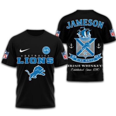 Alternative view of Detroit Lions | Premium NFL Jameson Irish Whiskey 3D Shirt