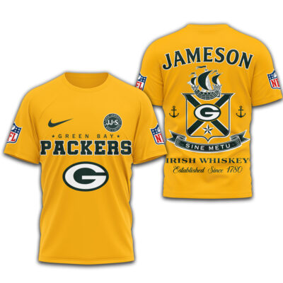 Green Bay Packers | Premium NFL Jameson Irish Whiskey 3D Shirt