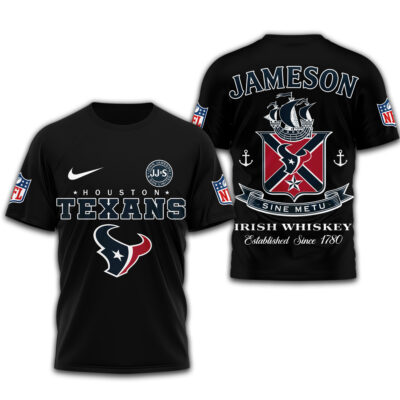 Alternative view of Houston Texans | Premium NFL Jameson Irish Whiskey 3D Shirt