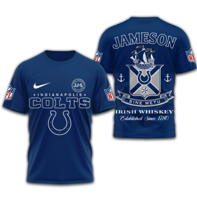 Indianapolis Colts | Premium NFL Jameson Irish Whiskey 3D Shirt