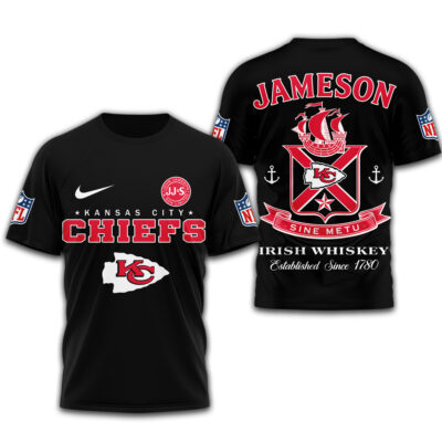 Alternative view of Kansas City Chiefs | Premium NFL Jameson Irish Whiskey 3D Shirt