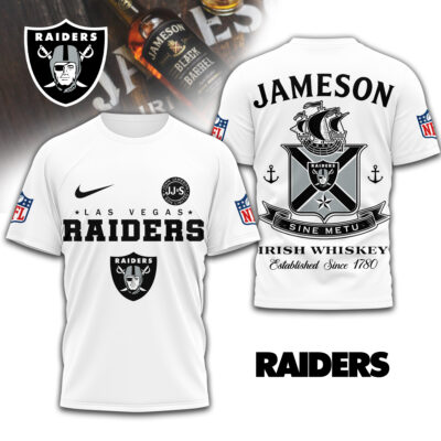 Las Vegas Raiders | Premium NFL Jameson Irish Whiskey 3D Shirt