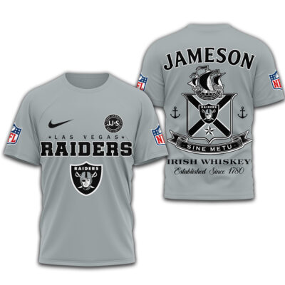 Las Vegas Raiders | Premium NFL Jameson Irish Whiskey 3D Shirt