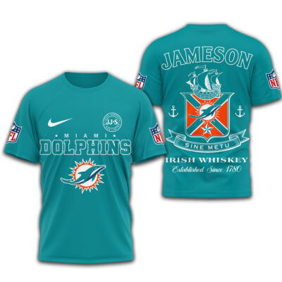 Miami Dolphins | Premium NFL Jameson Irish Whiskey 3D Shirt