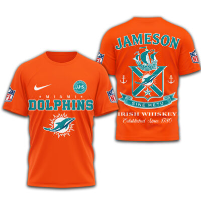 Miami Dolphins | Premium NFL Jameson Irish Whiskey 3D Shirt
