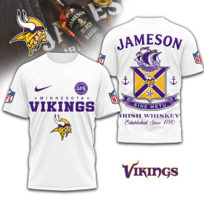 Minnesota Vikings | Premium NFL Jameson Irish Whiskey 3D Shirt