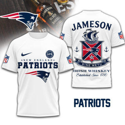 New England Patriots | Premium NFL Jameson Irish Whiskey 3D Shirt
