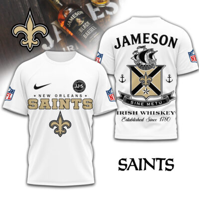 New Orleans Saints | Premium NFL Jameson Irish Whiskey 3D Shirt