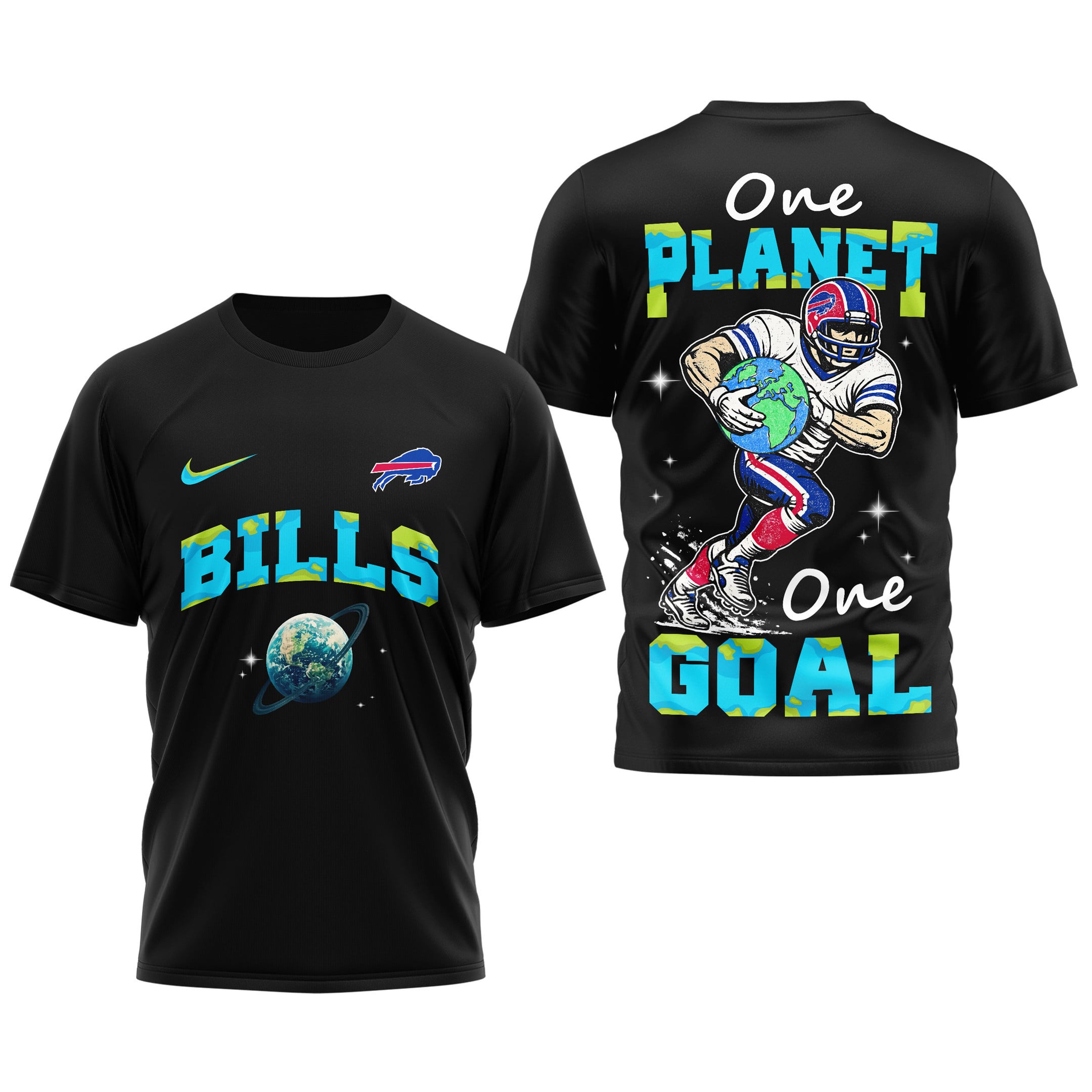 Buffalo Bills | Premium NFL x Earth Day 3D Shirt - Image 4