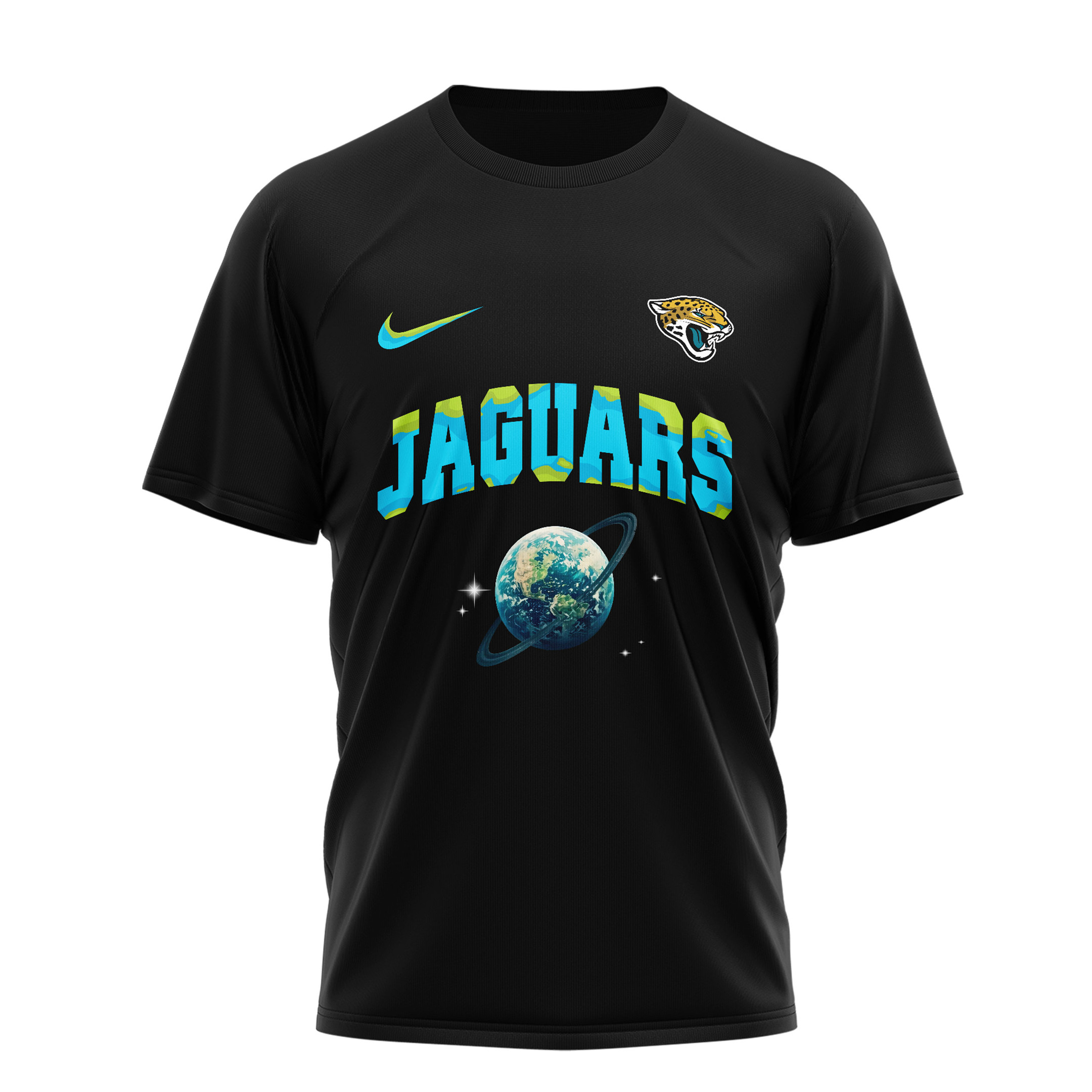 Jacksonville Jaguars | Premium NFL x Earth Day 3D Shirt - Image 2