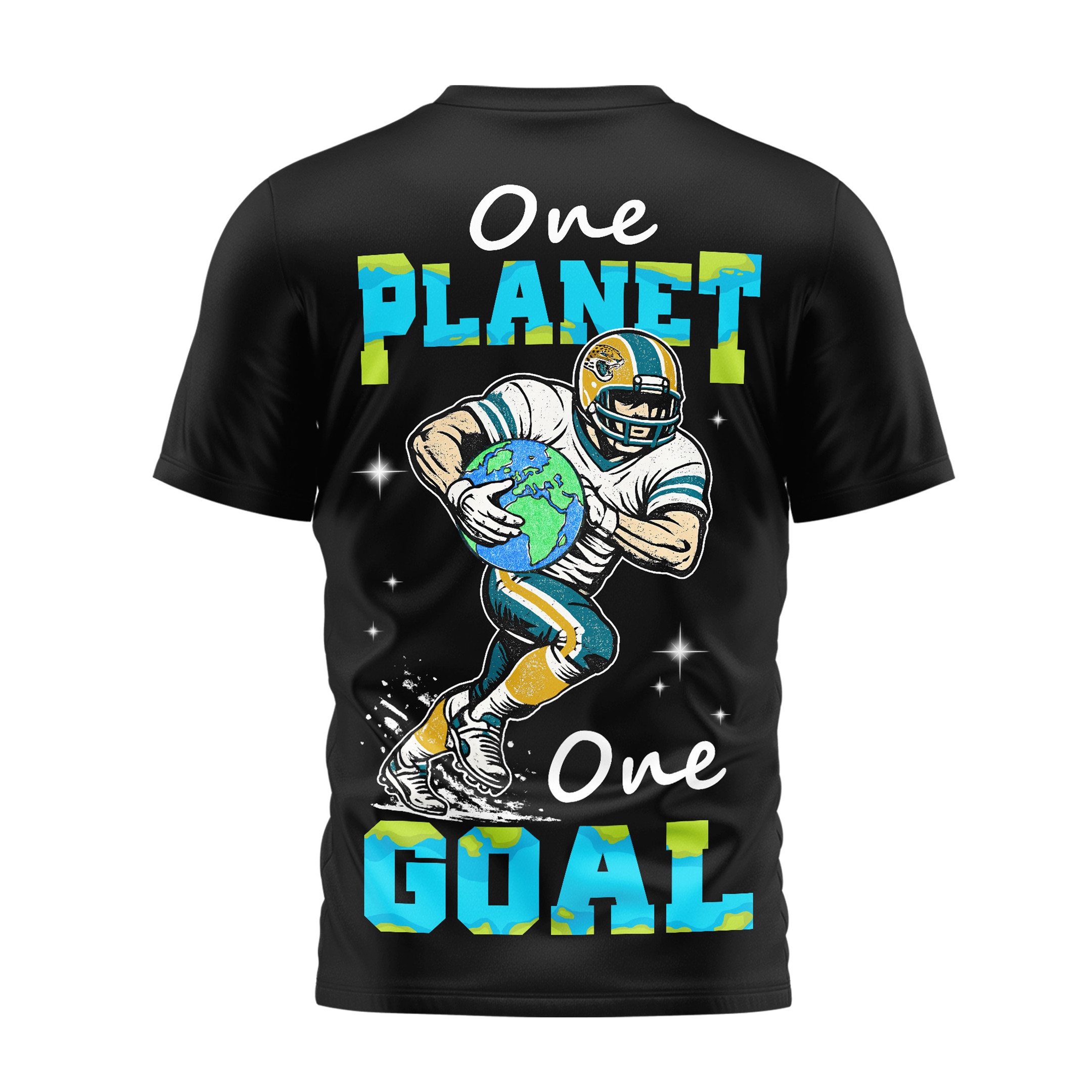 Jacksonville Jaguars | Premium NFL x Earth Day 3D Shirt - Image 3