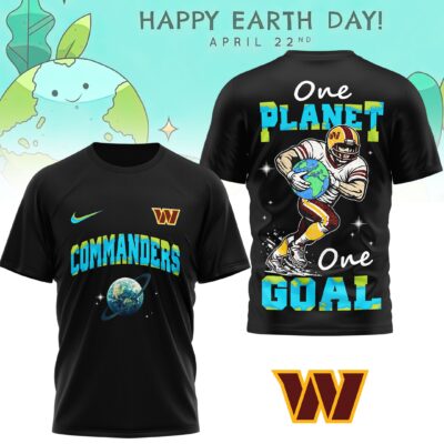 Washington Commanders | Premium NFL x Earth Day 3D Shirt