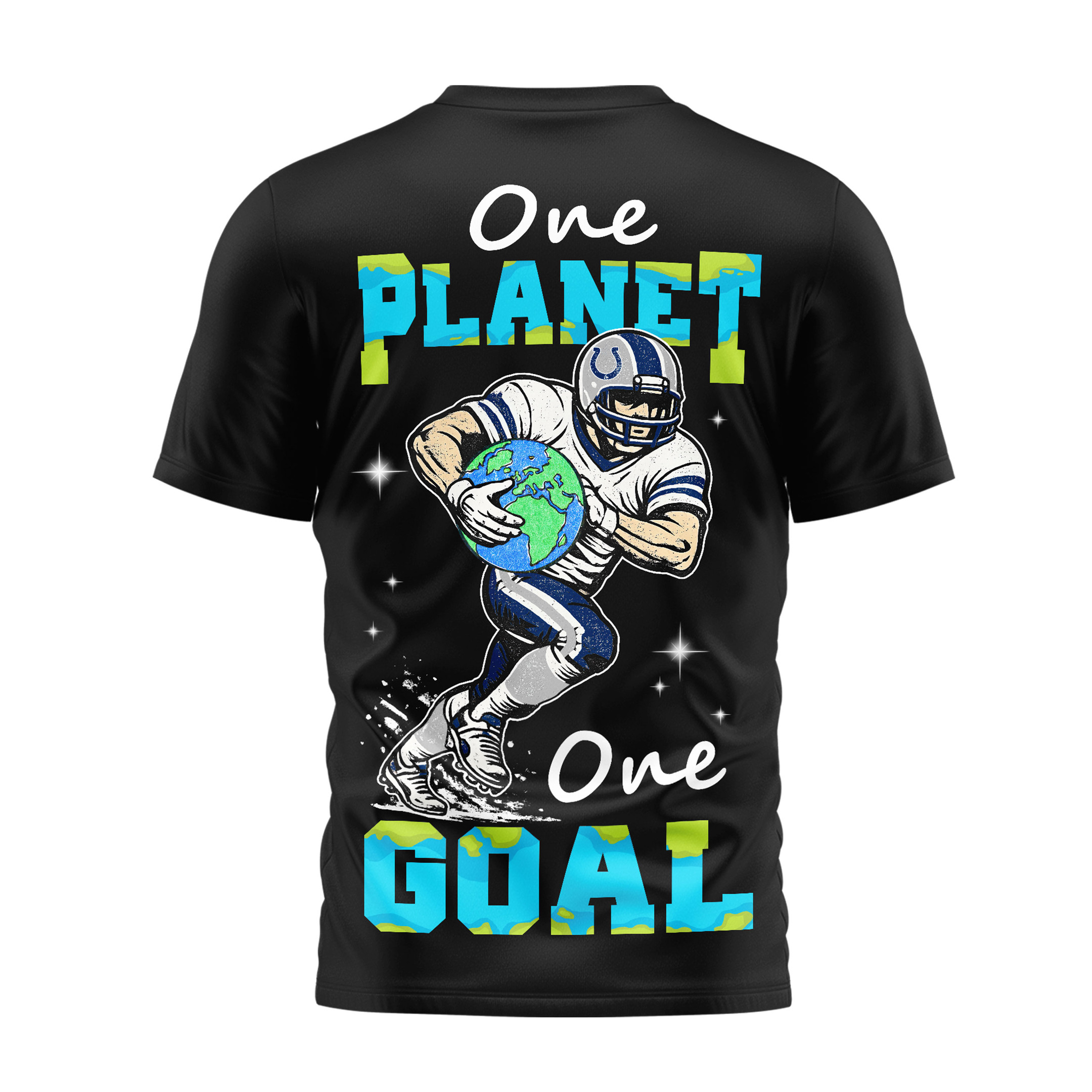 Indianapolis Colts | Premium NFL x Earth Day 3D Shirt - Image 3