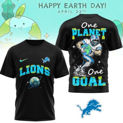 Detroit Lions | Premium NFL x Earth Day 3D Shirt