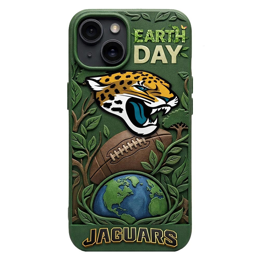 Jacksonville Jaguars | Premium NFL Earth Day Phonecase - Image 2