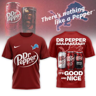 Detroit Lions | Premium NFL Dr Pepper 3D Shirt