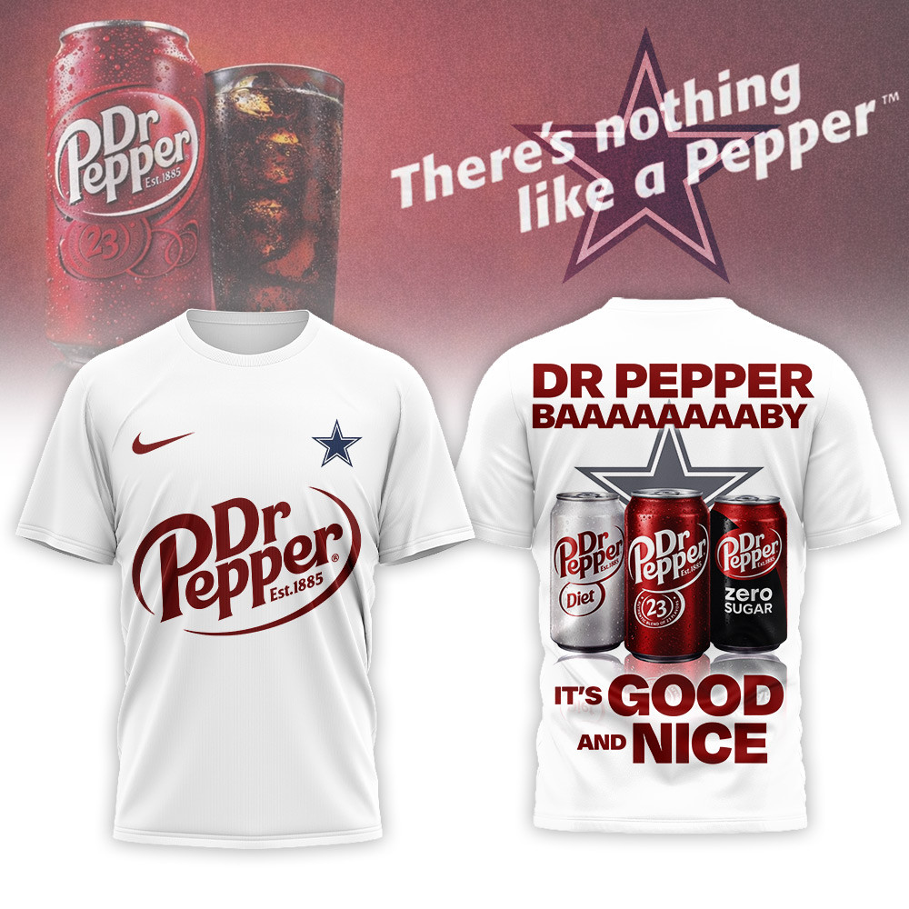 Dallas Cowboys | Premium NFL Dr Pepper 3D Shirt - Image 2
