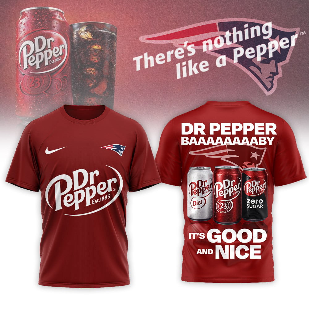 New England Patriots | Premium NFL Dr Pepper 3D Shirt