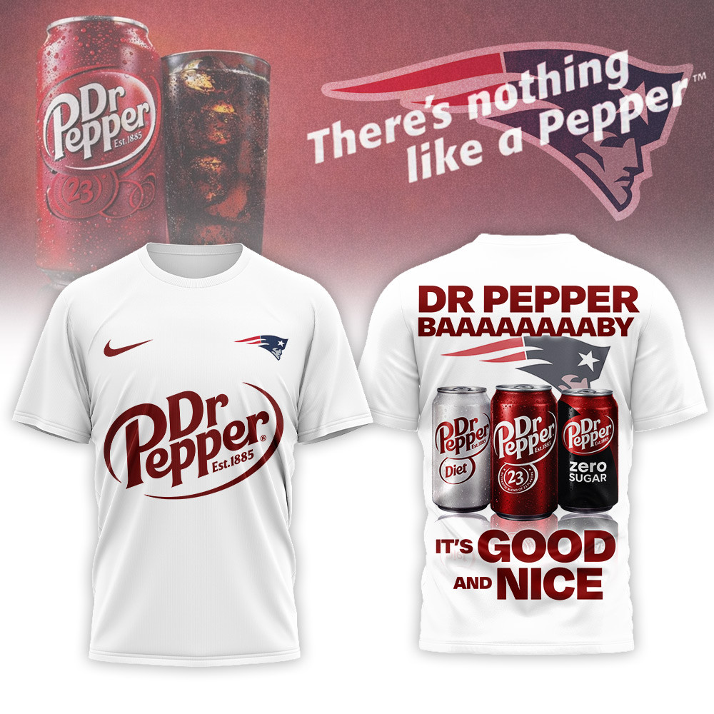 New England Patriots | Premium NFL Dr Pepper 3D Shirt - Image 2