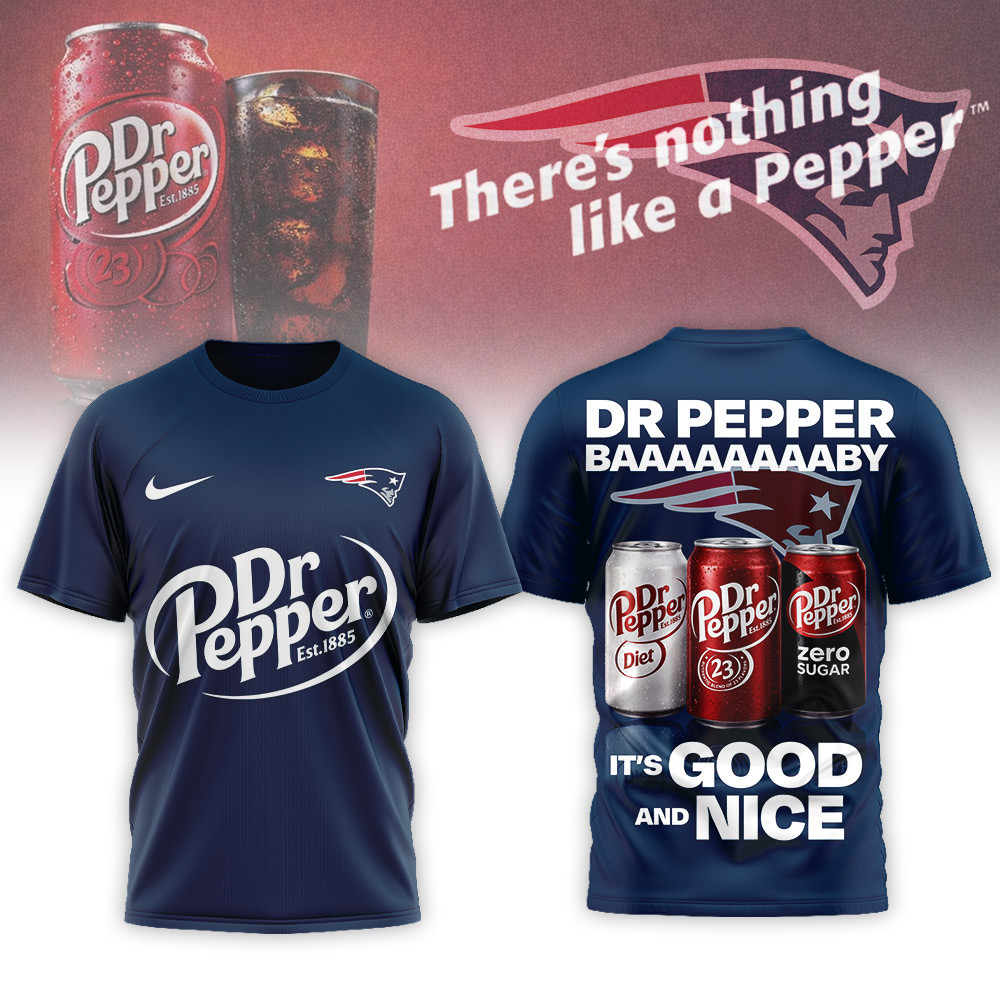 New England Patriots | Premium NFL Dr Pepper 3D Shirt - Image 4