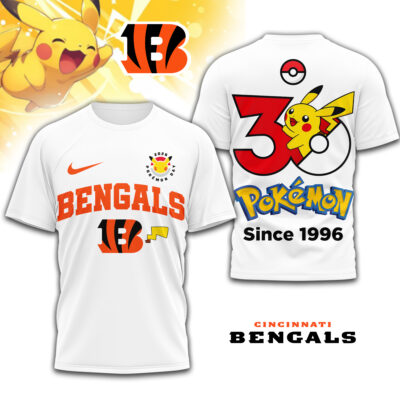 Cincinnati Bengals | Premium NFL Pokemon 30th Anniversary 3D Shirt