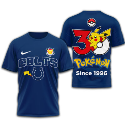 Indianapolis Colts | Premium NFL Pokemon 30th Anniversary 3D Shirt