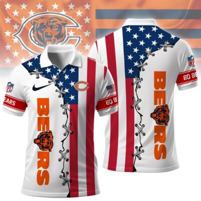 Chicago Bears | Premium NFL Freedom American Polo - L