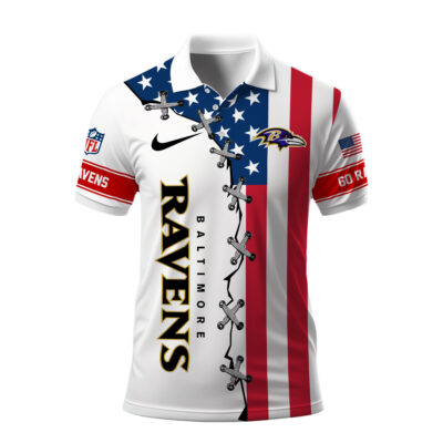 Alternative view of Baltimore Ravens | Premium NFL Freedom American Polo