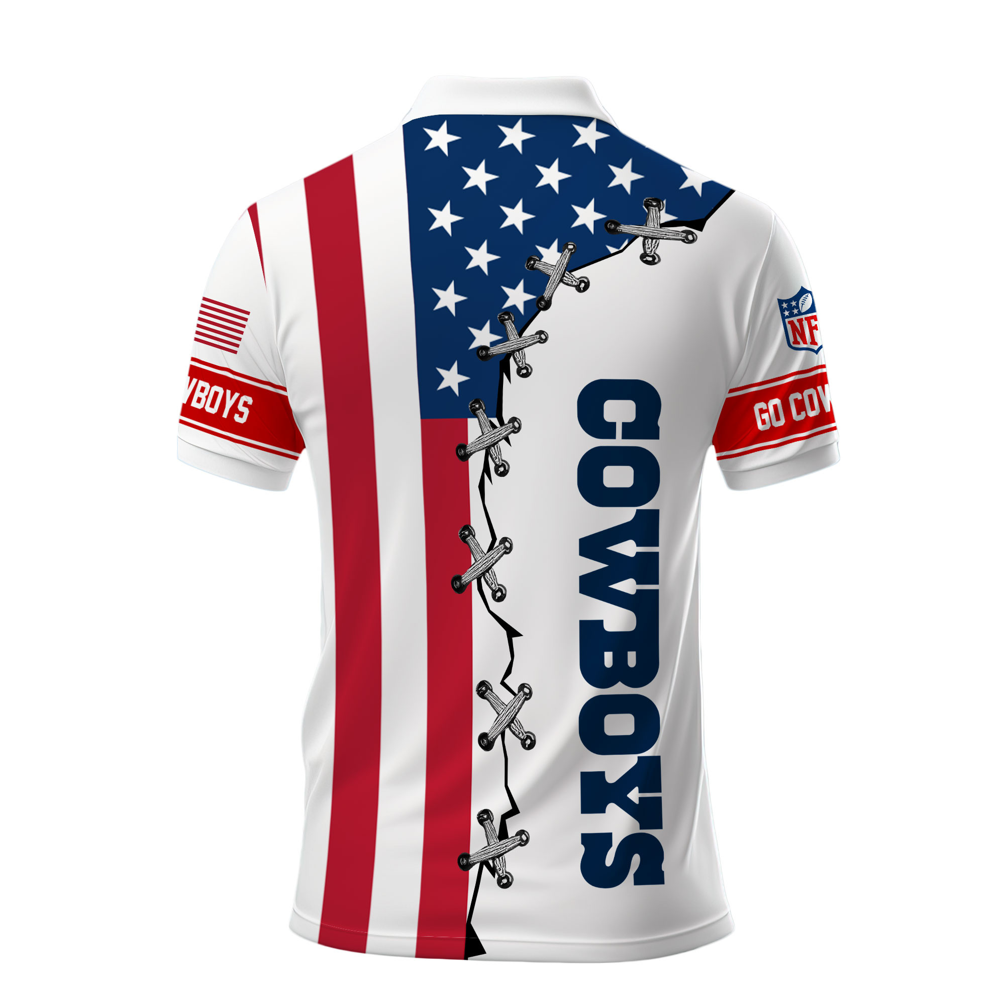 Dallas Cowboys | Premium NFL Freedom American Polo - Image 3