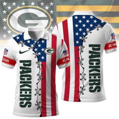 Green Bay Packers | Premium NFL Freedom American Polo - 2XL