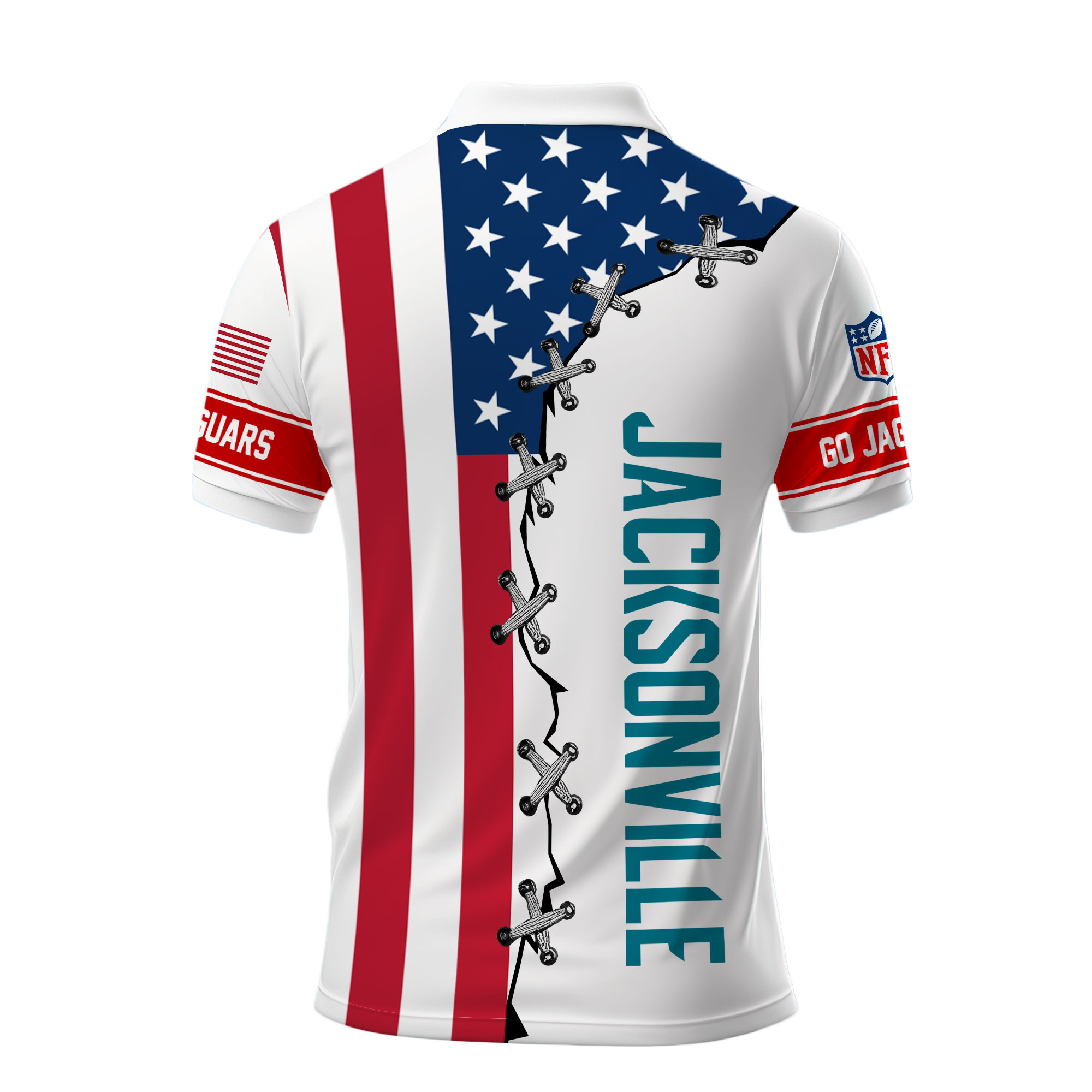 Jacksonville Jaguars | Premium NFL Freedom American Polo - Image 3