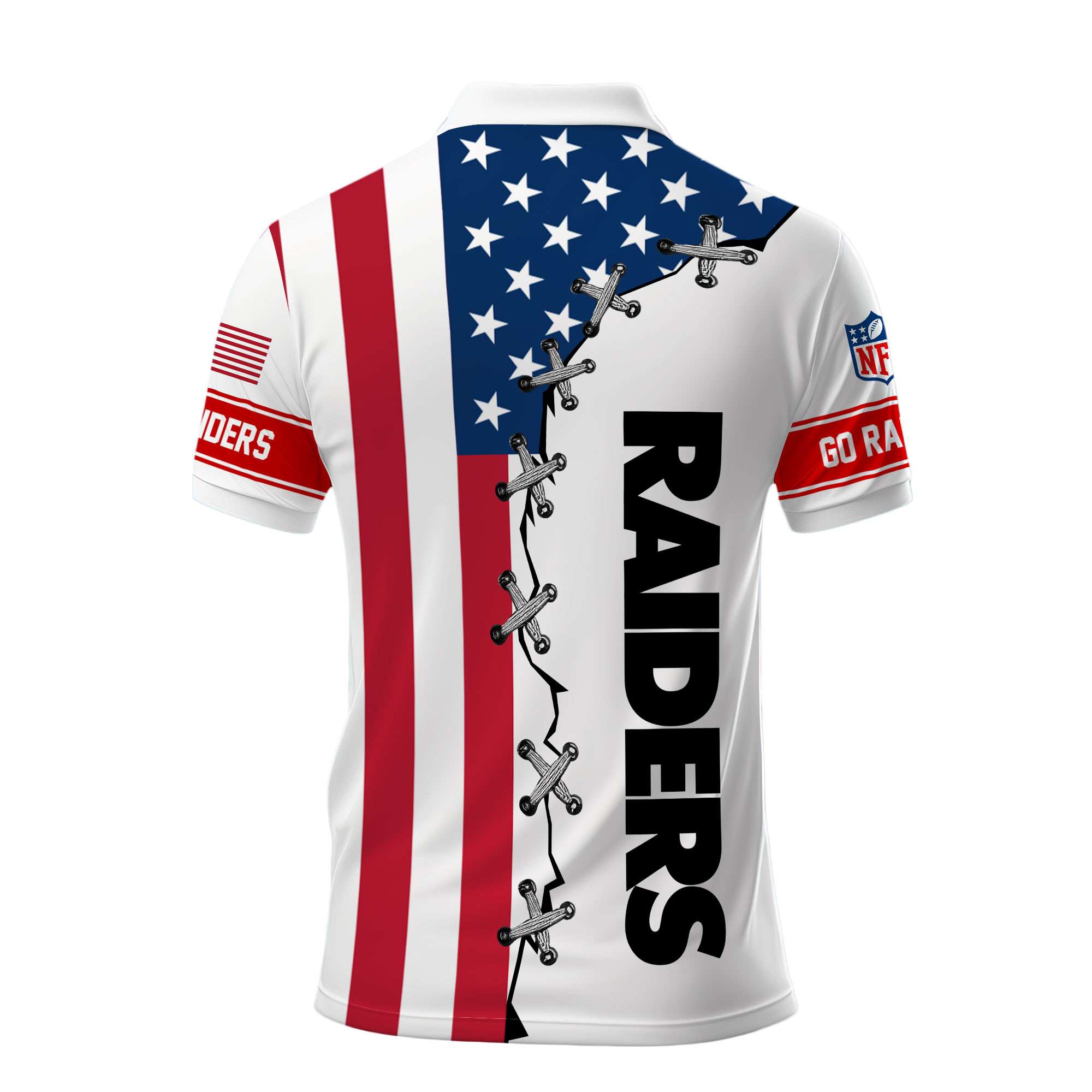 Las Vegas Raiders | Premium NFL Freedom American Polo - Image 3