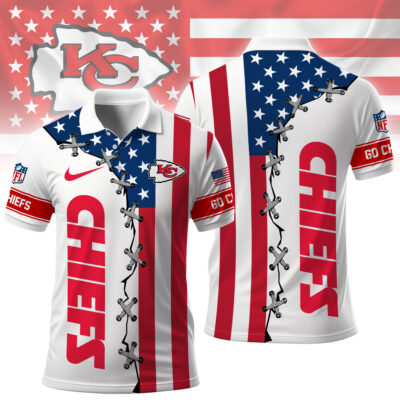 Kansas City Chiefs | Premium NFL Freedom American Polo - L