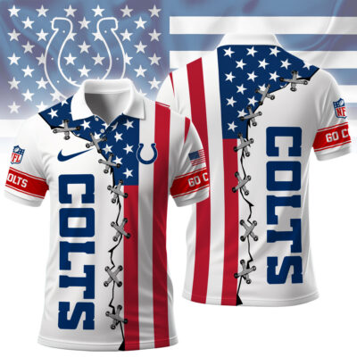 Indianapolis Colts | Premium NFL Freedom American Polo - 3XL