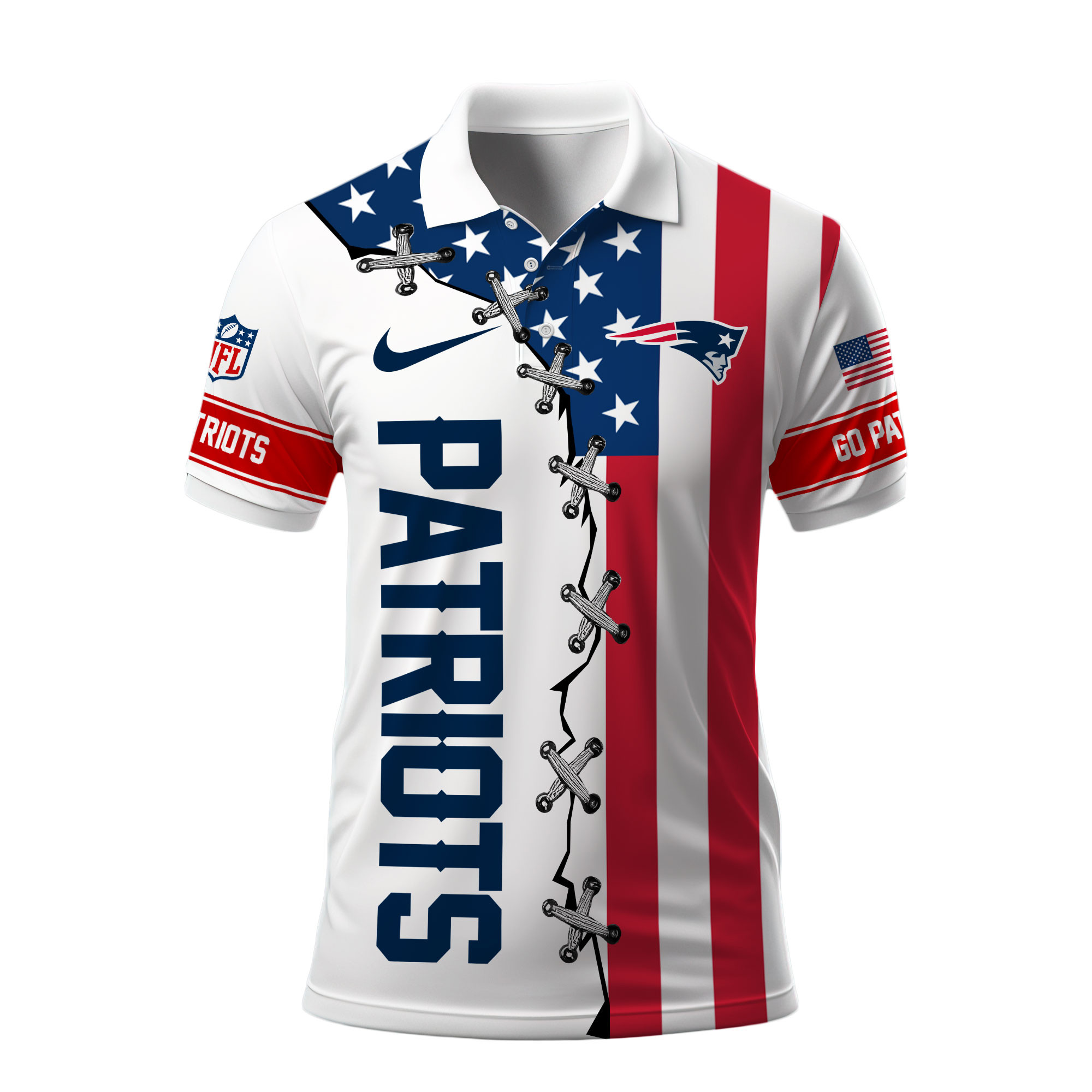 New England Patriots | Premium NFL Freedom American Polo - Image 2