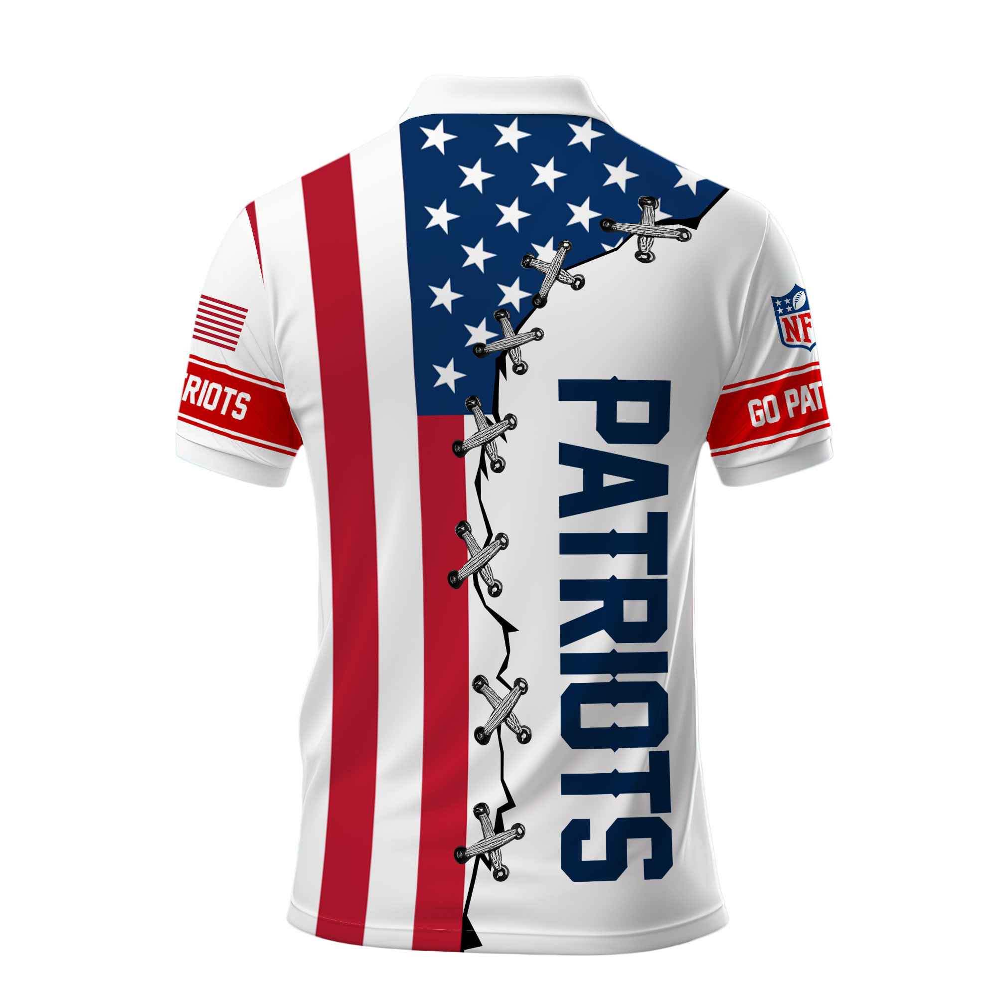 New England Patriots | Premium NFL Freedom American Polo - Image 3