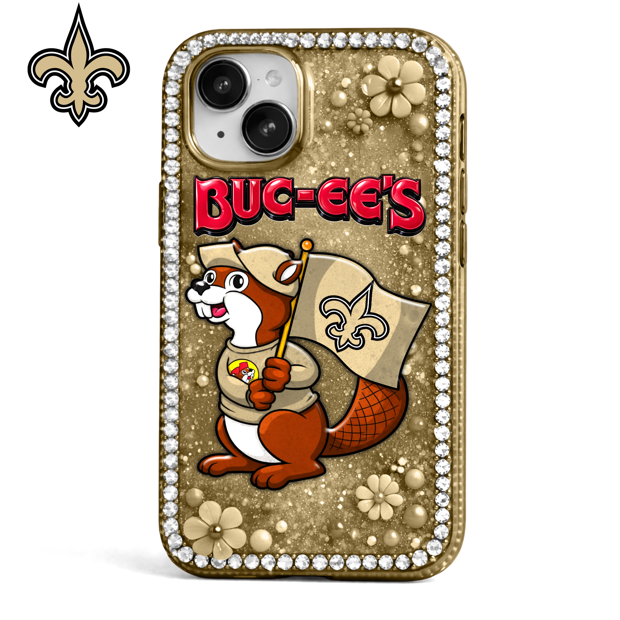 New Orleans Saints | Premium NFL Buc-ees Fan Luxury Phone Case - Image 2