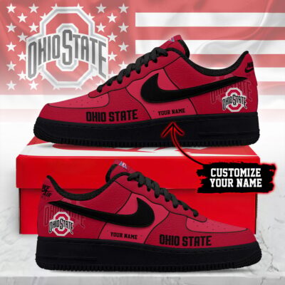 Ohio State Buckeyes | Premium NCAA Custom AF1 Shoes